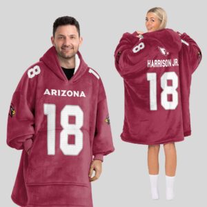 Arizona Cardinals Football Unisex Blanket Hoodie