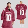Arizona Cardinals Football Unisex Blanket Hoodie