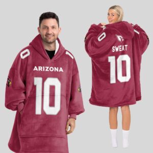 Arizona Cardinals Football Unisex Blanket Hoodie