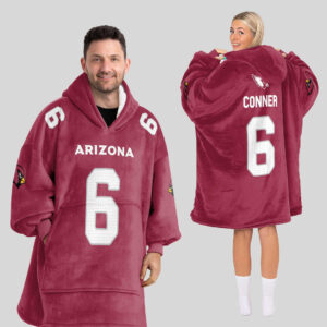 Arizona Cardinals Football Unisex Blanket Hoodie