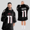 Atlanta Falcons Football Unisex Blanket Hoodie