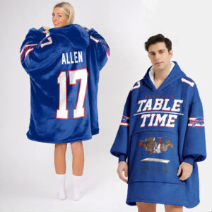 Buffalo Bills Football Unisex Blanket Hoodie Custom Name And Number