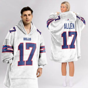 Buffalo Bills Football Unisex Blanket Hoodie Custom Name And Number