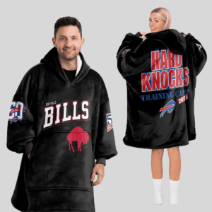 Buffalo Bills Football Unisex Blanket Hoodie Custom Name And Number