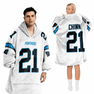 Carolina Panthers Football Unisex Blanket Hoodie Custom Name And Number