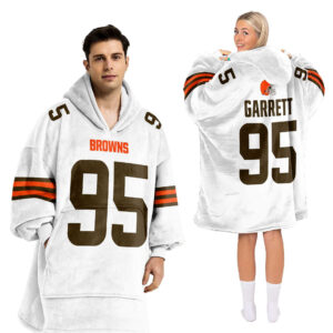 Cleveland Browns Football Unisex Blanket Hoodie Custom Name And Number