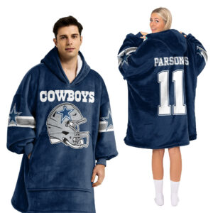 Dallas Cowboys Football Unisex Blanket Hoodie Custom Name And Number
