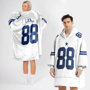 Dallas Cowboys Football Unisex Blanket Hoodie Custom Name And Number