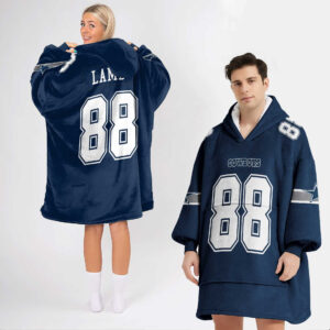 Dallas Cowboys Football Unisex Blanket Hoodie Custom Name And Number