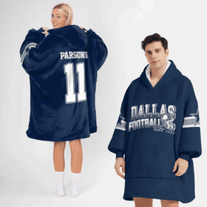 Dallas Cowboys Football Unisex Blanket Hoodie Custom Name And Number