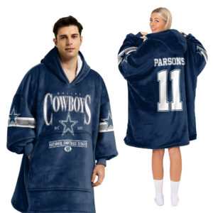 Dallas Cowboys Football Unisex Blanket Hoodie Custom Name And Number