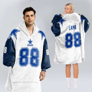 Dallas Cowboys Football Unisex Blanket Hoodie Custom Name And Number