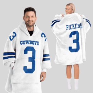 Dallas Cowboys Football Unisex Blanket Hoodie Custom Name And Number
