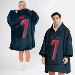 Houston Texans Football Unisex Blanket Hoodie Custom Name And Number
