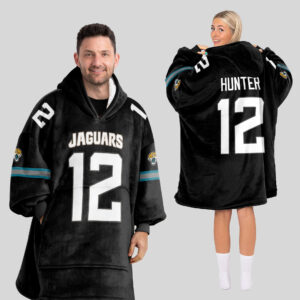 Jacksonville Jaguars Football Unisex Blanket Hoodie Custom Name And Number