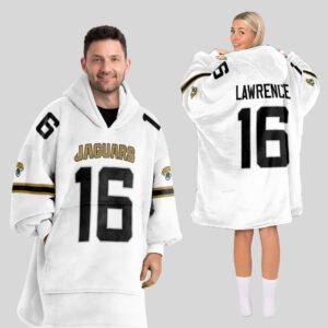 Jacksonville Jaguars Football Unisex Blanket Hoodie Custom Name And Number