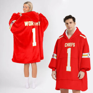 Kansas City Chiefs Football Unisex Blanket Hoodie Custom Name And Number