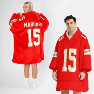Kansas City Chiefs Football Unisex Blanket Hoodie Custom Name And Number