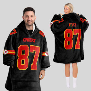 Kansas City Chiefs Football Unisex Blanket Hoodie Custom Name And Number