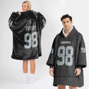 Las Vegas Raiders Football Unisex Blanket Hoodie Custom Name And Number