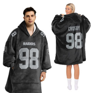 Las Vegas Raiders Football Unisex Blanket Hoodie Custom Name And Number