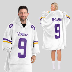 Minnesota Vikings Football Unisex Blanket Hoodie Custom Name And Number