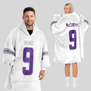 Minnesota Vikings Football Unisex Blanket Hoodie Custom Name And Number