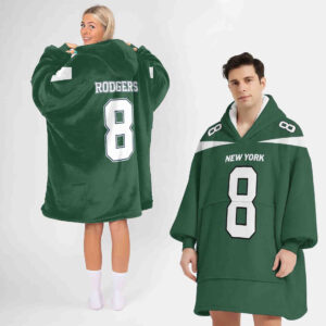 New York Jets Football Unisex Blanket Hoodie Custom Name And Number