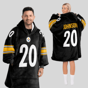 Pittsburgh Steelers Football Unisex Blanket Hoodie Custom Name And Number