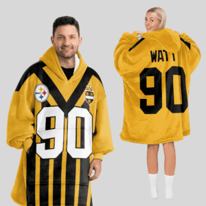 Pittsburgh Steelers Football Unisex Blanket Hoodie Custom Name And Number