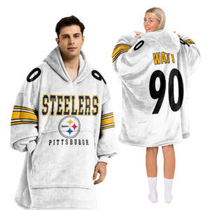 Pittsburgh Steelers Football Unisex Blanket Hoodie Custom Name And Number