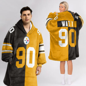 Pittsburgh Steelers Football Unisex Blanket Hoodie Custom Name And Number