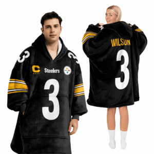 Pittsburgh Steelers Football Unisex Blanket Hoodie Custom Name And Number