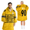 Pittsburgh Steelers Football Unisex Blanket Hoodie Custom Name And Number