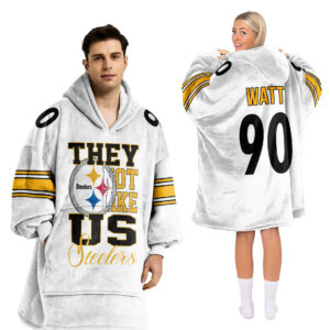 Pittsburgh Steelers Football Unisex Blanket Hoodie Custom Name And Number
