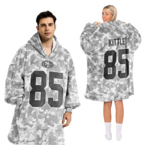 San Francisco 49ers Football Unisex Blanket Hoodie Custom Name And Number