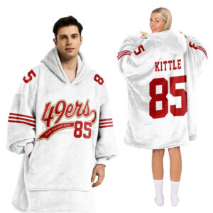 San Francisco 49ers Football Unisex Blanket Hoodie Custom Name And Number