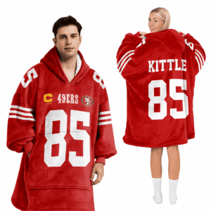 San Francisco 49ers Football Unisex Blanket Hoodie Custom Name And Number