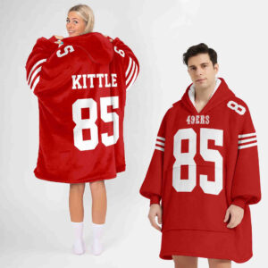 San Francisco 49ers Football Unisex Blanket Hoodie Custom Name And Number