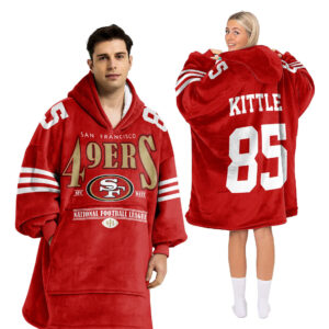 San Francisco 49ers Football Unisex Blanket Hoodie Custom Name And Number