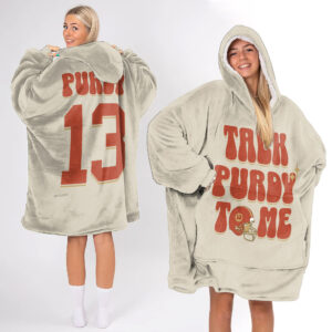 San Francisco 49ers Football Unisex Blanket Hoodie Custom Name And Number