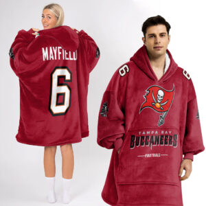 Tampa Bay Buccaneers Football Unisex Blanket Hoodie Custom Name And Number