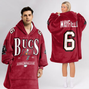 Tampa Bay Buccaneers Football Unisex Blanket Hoodie Custom Name And Number