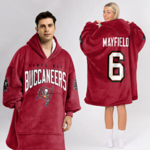 Tampa Bay Buccaneers Football Unisex Blanket Hoodie Custom Name And Number