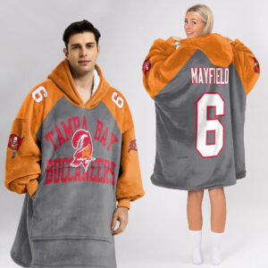Tampa Bay Buccaneers Football Unisex Blanket Hoodie Custom Name And Number