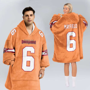Tampa Bay Buccaneers Football Unisex Blanket Hoodie Custom Name And Number