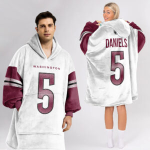 Washington Commanders Football Unisex Blanket Hoodie Custom Name And Number