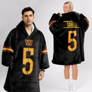 Washington Commanders Football Unisex Blanket Hoodie Custom Name And Number