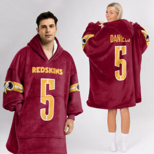 Washington Commanders Football Unisex Blanket Hoodie Custom Name And Number