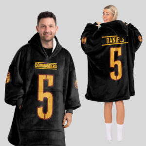 Washington Commanders Football Unisex Blanket Hoodie Custom Name And Number